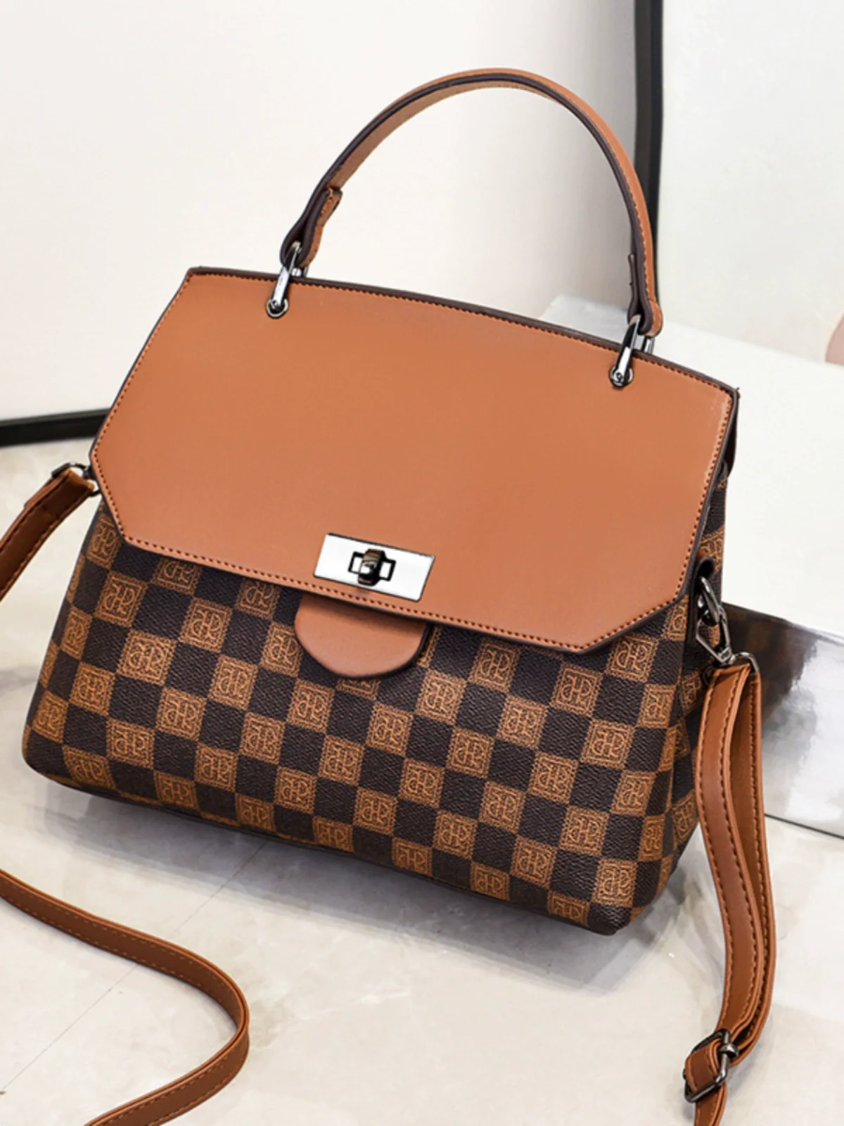 Women's bag  new fashion versatile autumn and winter temperament handbag high-end commuter shoulder messenger bag women - Deanwangkt