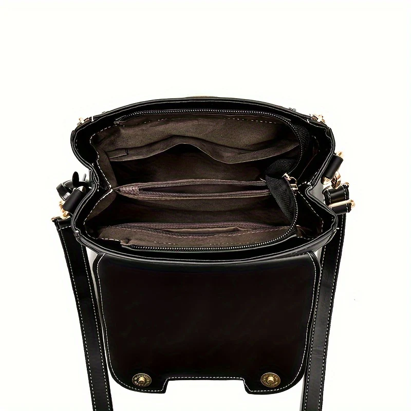 Vibrant Color Contrast Womens Handbag - Stylish Buckle Crossbody with Chic Top Handle - Compact Mini Square Purse for Elegant Fashionistas - Deanwangkt