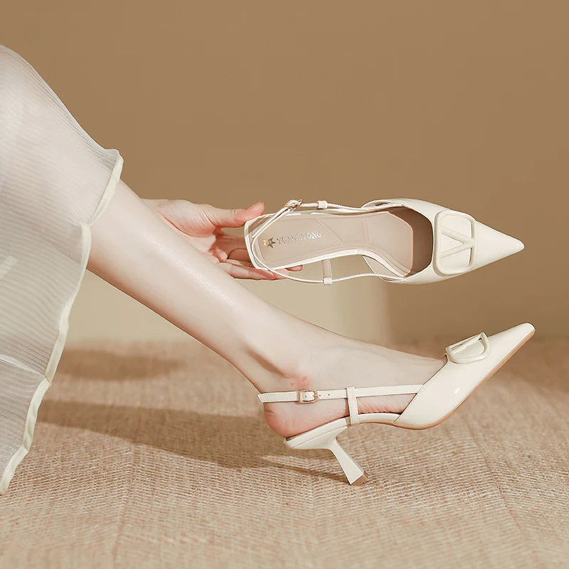 DEANWANGKT  Grape Mom High Heels Women's Stiletto Heel High-Grade Fashion Shoes Sandals Women's Fashion Huizhou Women's Shoes  Spring and Summer - Deanwangkt