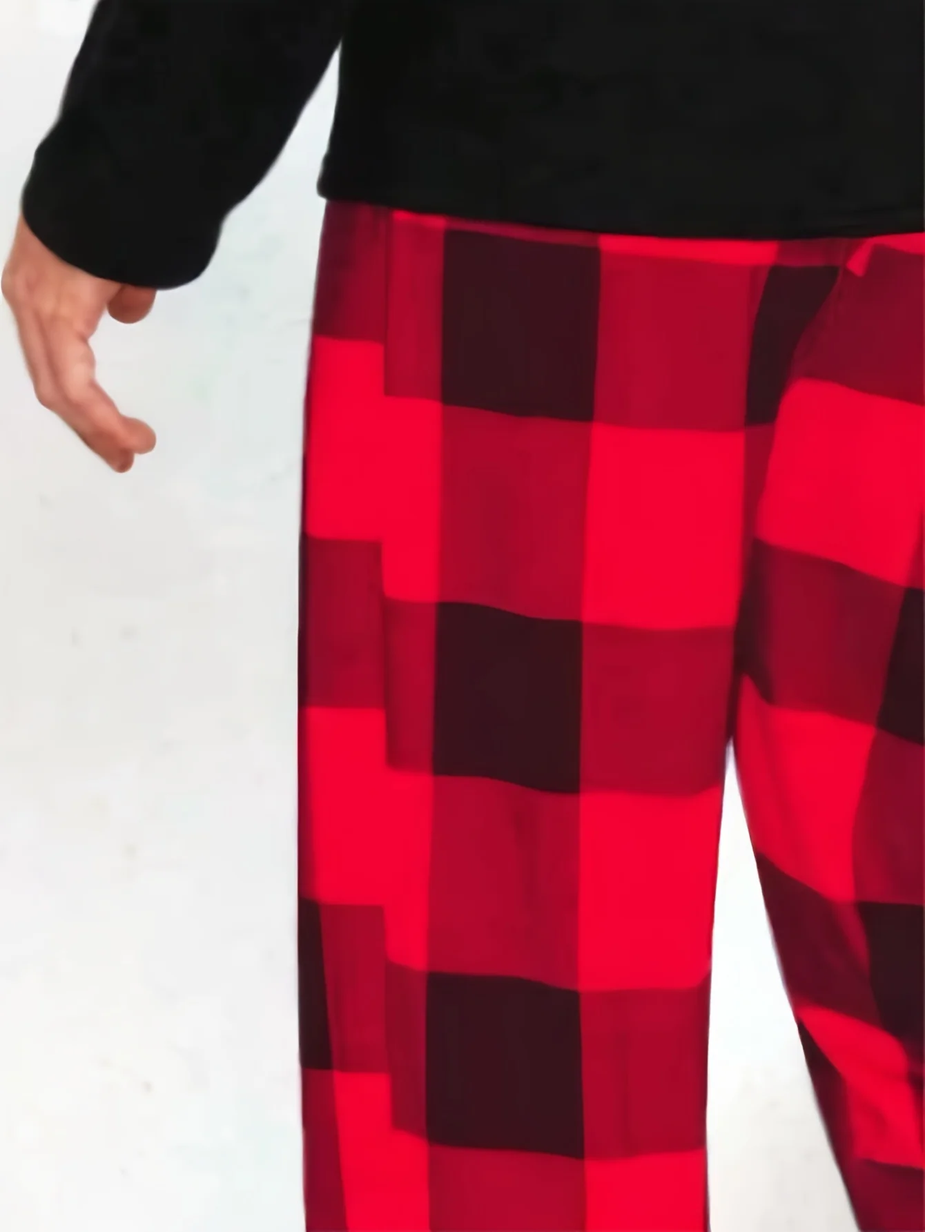 Men's Simple Style Plaid Pattern Casual Comfy Pants, Trendy Loose Stretchy Elastic Waist Home Pajamas Bottom, Suitable For Sleeping Home - Deanwangkt