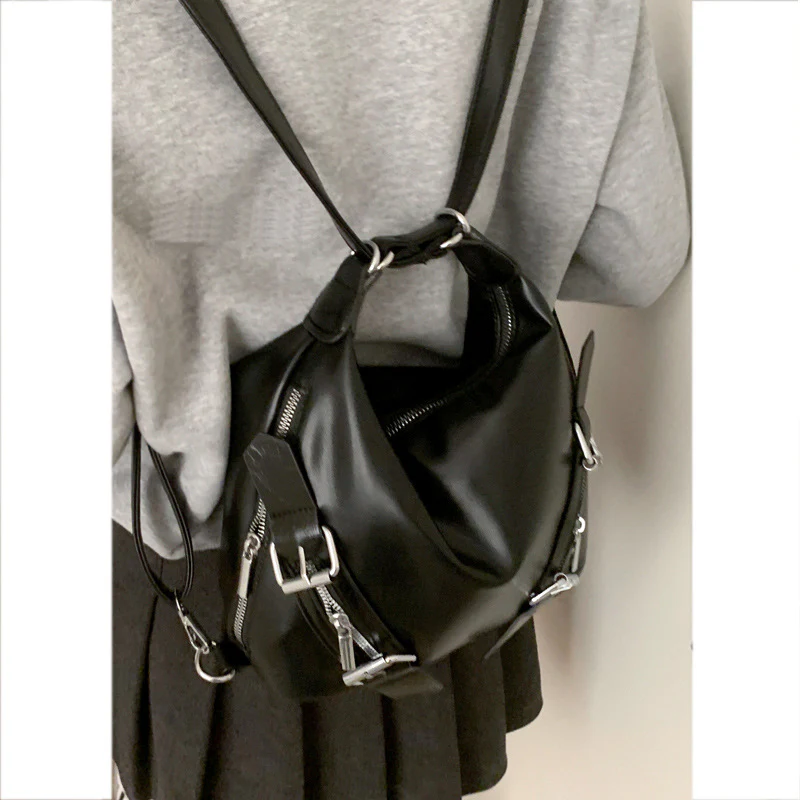 DEANWANGKT 2025 Korean niche design tote bag women's bag  trendy student leisure backpack large capacity shoulder bag - Deanwangkt