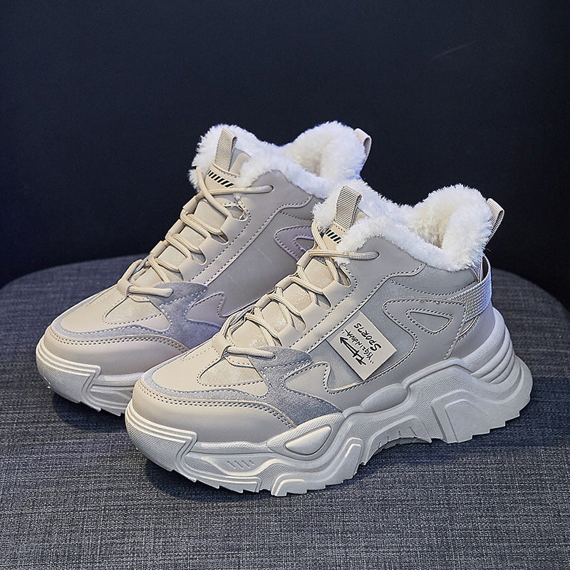 2025 Korean version of spring new dad women's shoes ins tide student sports shoes street shooting Internet celebrity casual shoes women K819 - Deanwangkt