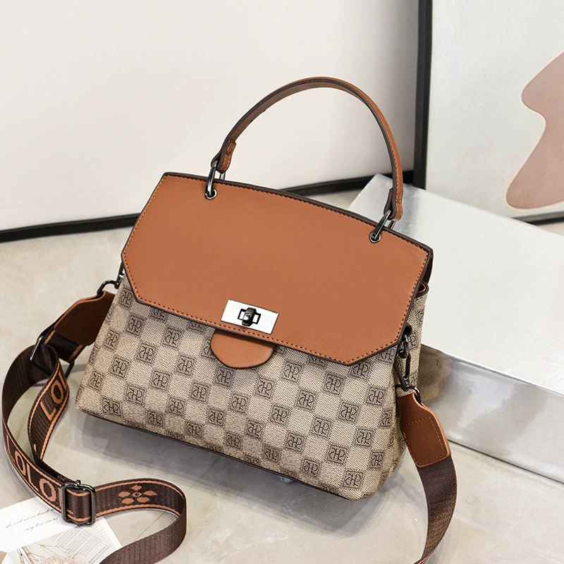 Women's bag  new fashion versatile autumn and winter temperament handbag high-end commuter shoulder messenger bag women - Deanwangkt