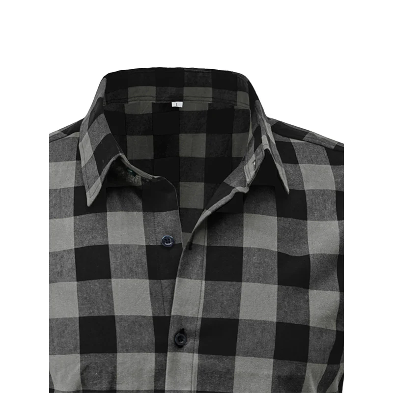 DEANWANGKT 2025 Cross-border men's casual Hawaiian shirt Popular trade men's short-sleeved shirt men's shirt wholesale  plaid shirt - Deanwangkt