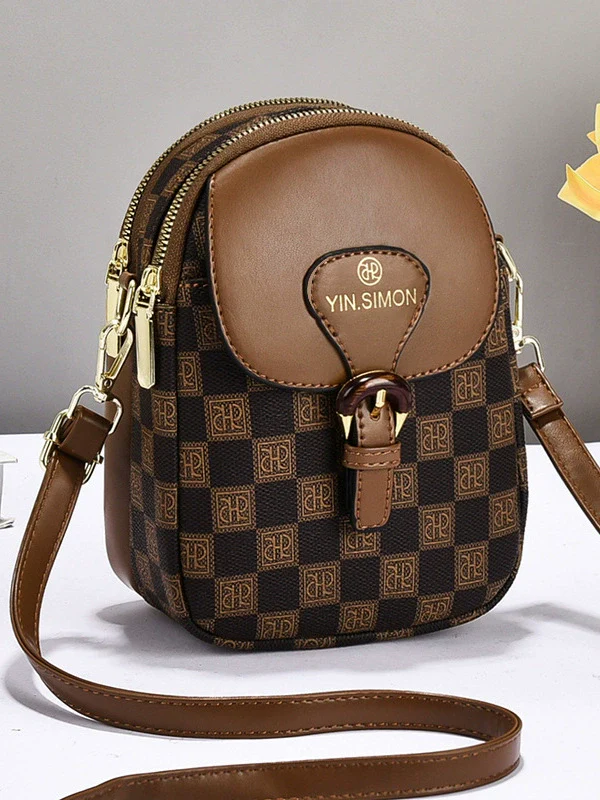 This year's popular bag  new fashion versatile contrasting color temperament work small satchel commuter messenger mobile phone bag - Deanwangkt