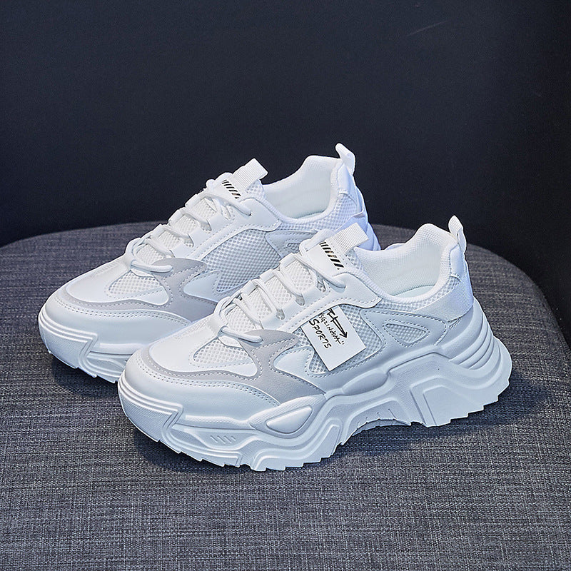 2025 Korean version of spring new dad women's shoes ins tide student sports shoes street shooting Internet celebrity casual shoes women K819 - Deanwangkt