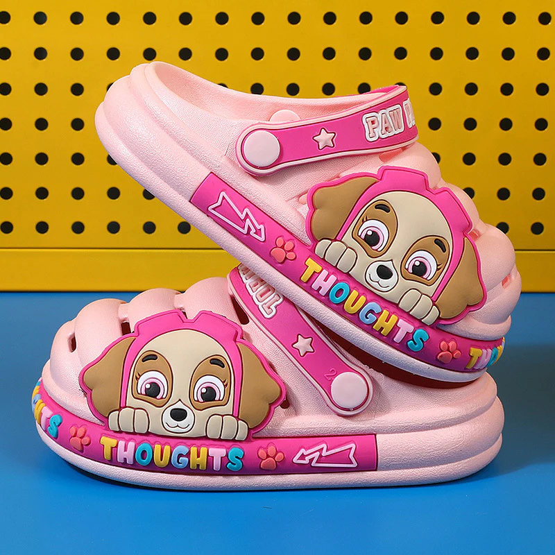 DEANWANGKT New PAW Patrol Summer Children's Cartoon Hole Shoes Boys and Girls Baby Home Non-Slip Sandals Wholesale - Deanwangkt