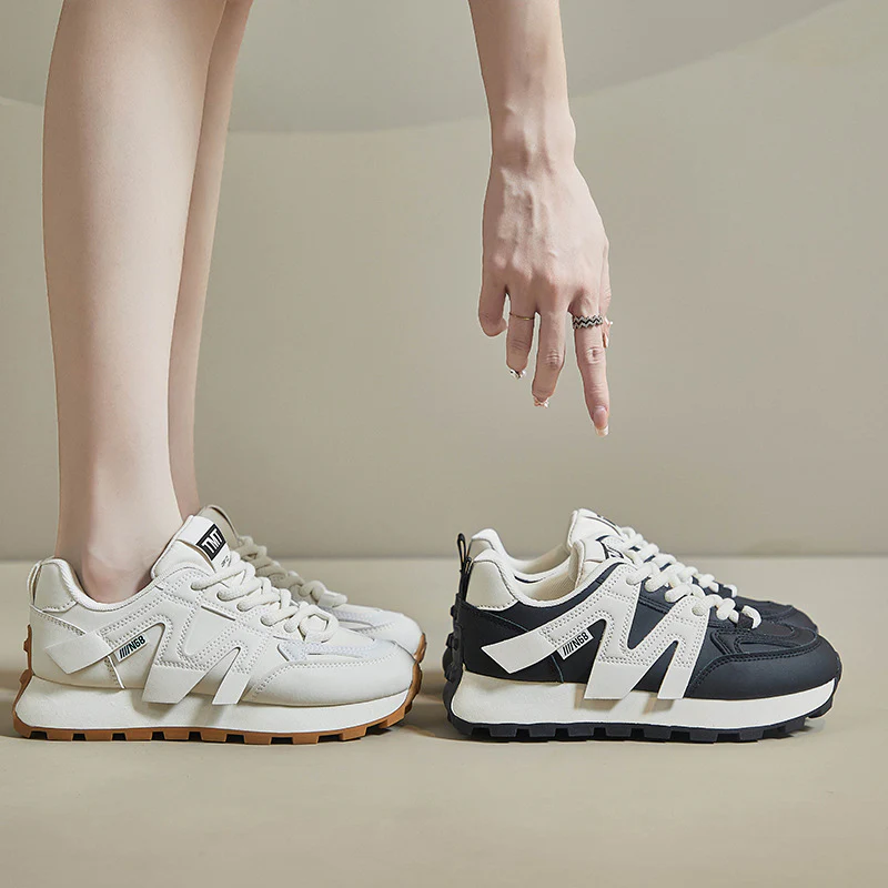 2025 ins Korean version of the new Forrest Gump shoes women's  spring student sports running shoes casual thick soles increase tide 6682 - Deanwangkt