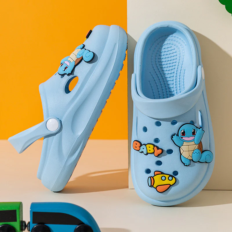DEANWANGKT Summer Pikachu Children's Hole Shoes Boys and Girls Home Non-Slip Beach Shoes Soft Bottom Sandals and Slippers Wholesale - Deanwangkt