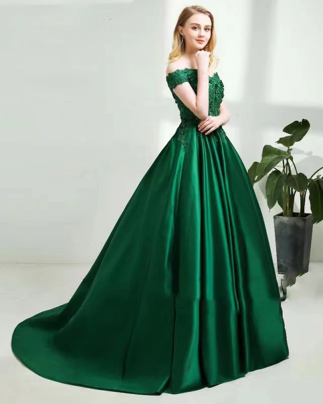 2025Express wish new applique beaded prom dress prom student art exam dress - Deanwangkt