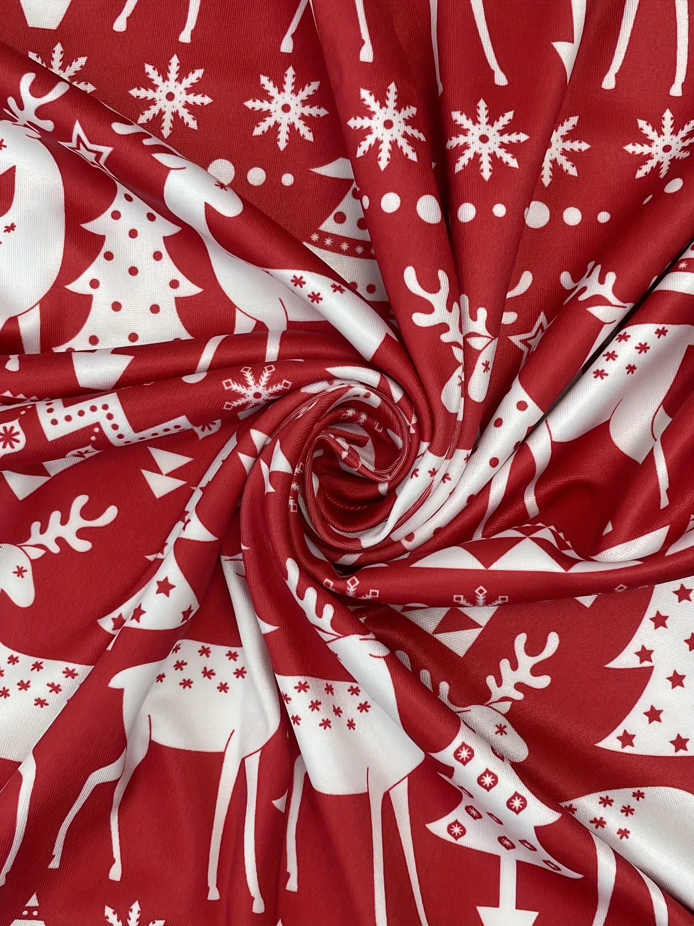 Elegant Plus Size Women's Christmas Outfit - Long Sleeve Open Front Jacket & Animal Print Dress Set, Stretchy Polyester Blend, Machine Washable - Deanwangkt