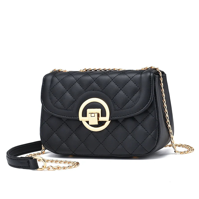 Women's bag  new fashion versatile mini small fragrant wind diamond chain bag shoulder messenger bag small square bag - Deanwangkt