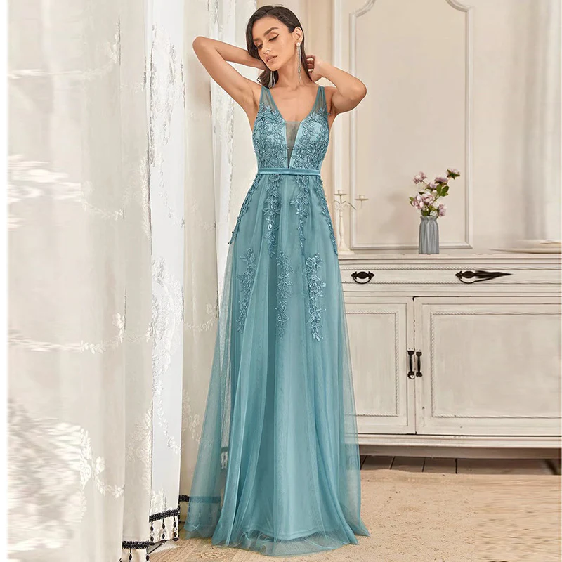 2025Dress  New Banquet Evening Dress Bridal Toast Dress Long Celebrity Party Dress Host Bridesmaid Dress - Deanwangkt