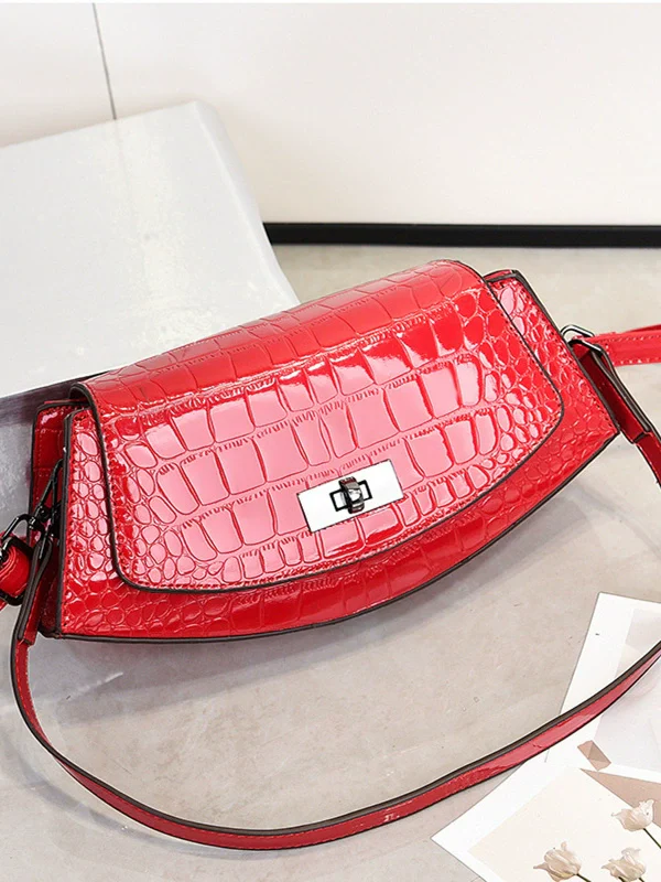 Bag women's bag  new fashion versatile trend ins shoulder messenger bag retro baguette armpit bag - Deanwangkt