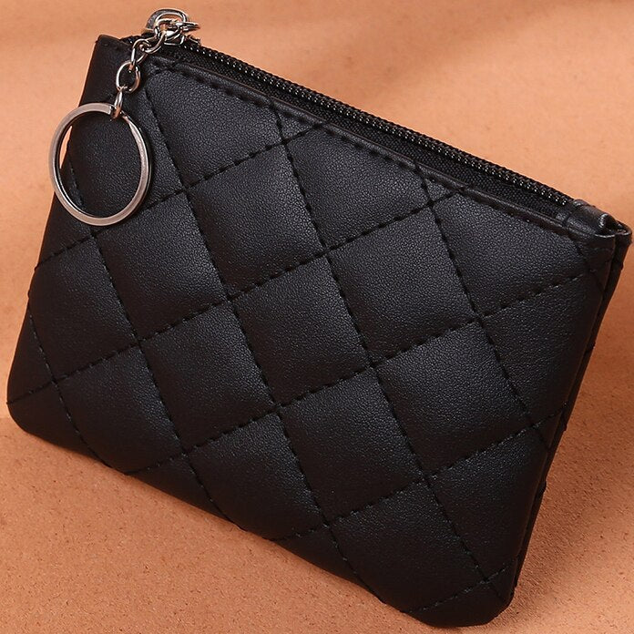 deanwangkt - Fashion Leather Coin Purse Women Small Wallet Change Purses Mini Zipper Money Bags Children's Pocket Wallets Key Holder - Deanwangkt