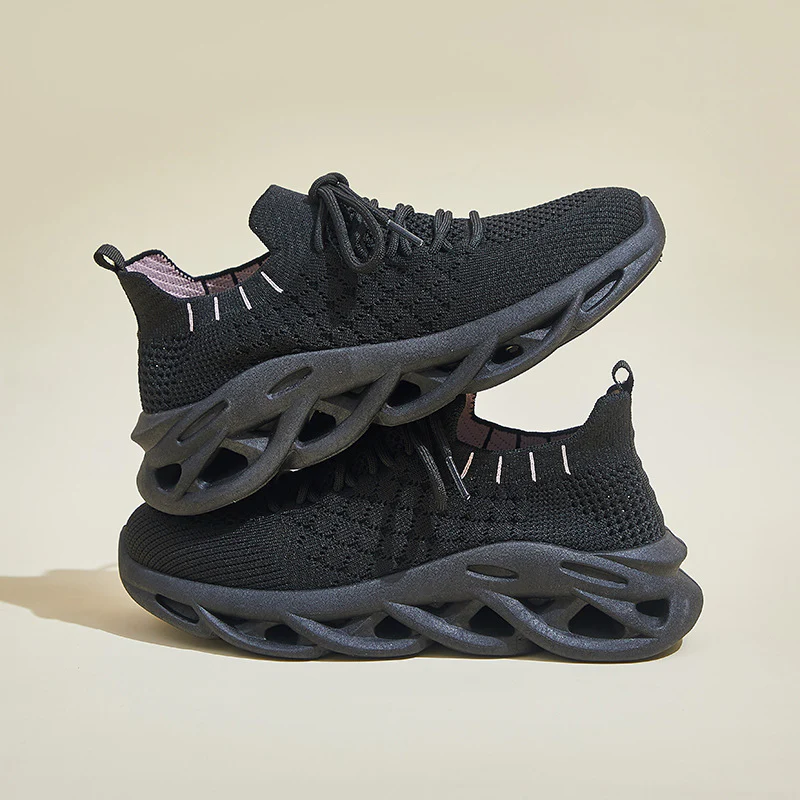 2025 ins Korean version of flying woven shoes  summer new student sports shoes fitness running casual height increase breathable 8102 - Deanwangkt