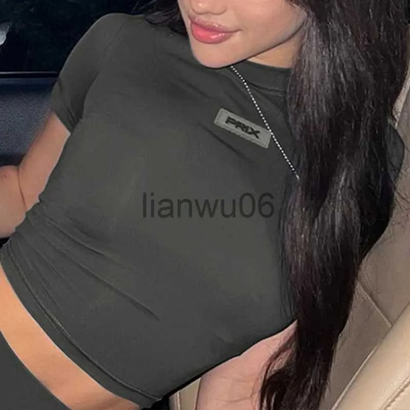 Women's Blouses Shirts Women Top T Shirt Women Summer O Neck Base Tees Streetwear Slim Casual Y2K Casual Female Skims Long Sleeve TShirts J230802 - Deanwangkt