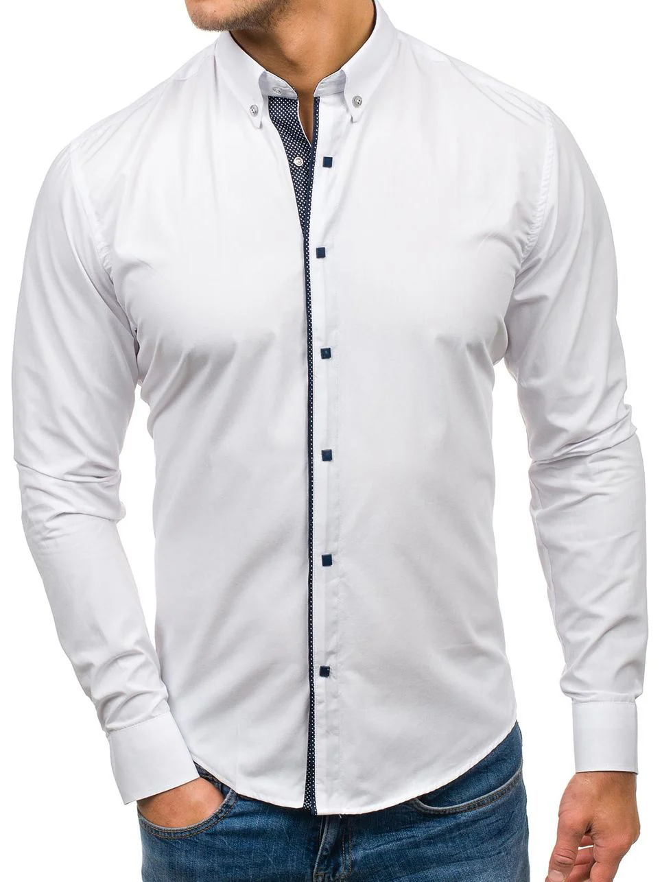 DEANWANGKT 2025 men's shirts short sleeves autumn new Popular trade  men's long sleeved shirts formal business - Deanwangkt