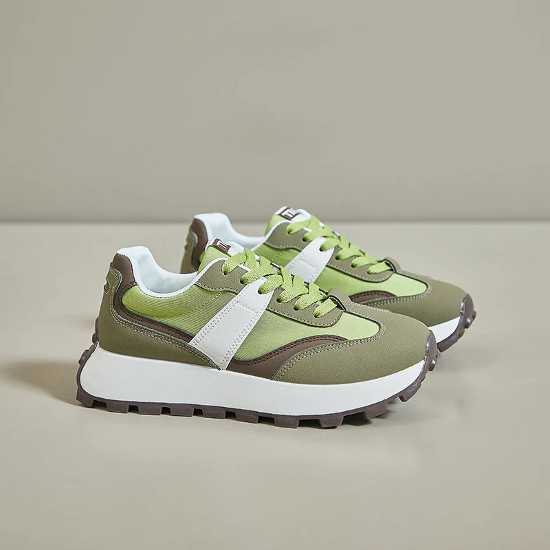 2025 spring Forrest Gump shoes new Korean version ins female student sports running casual shoes heightening shoes street shot G6830 - Deanwangkt
