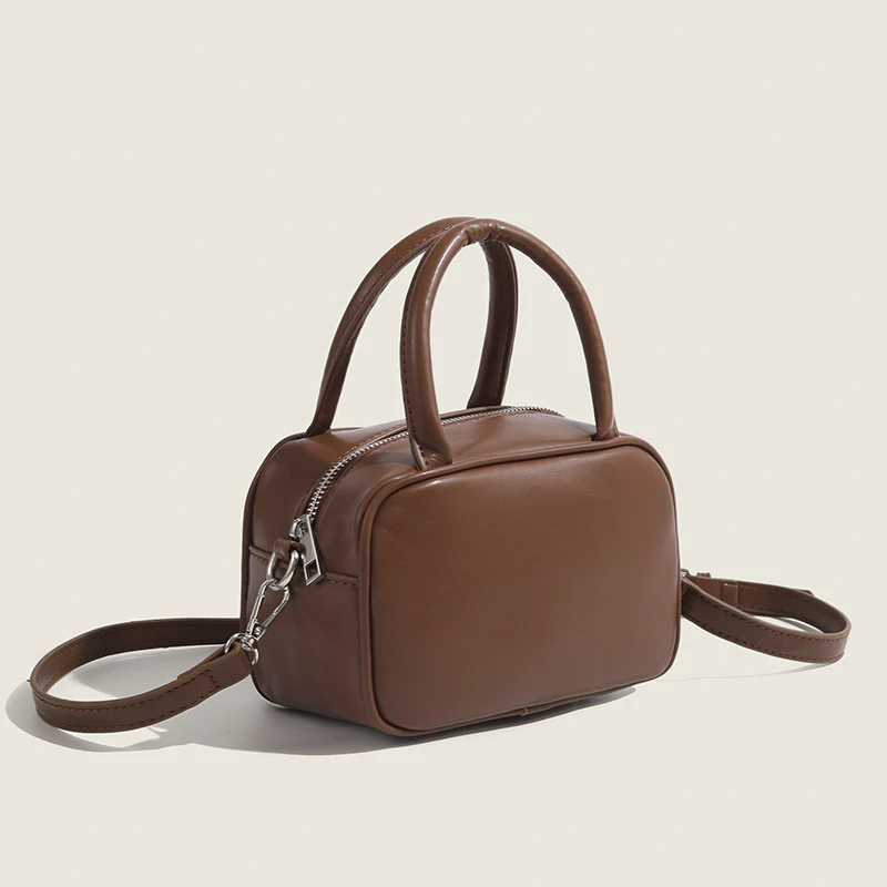 DEANWANGKT 2025 Pillow bag women  high sense fashion handbag retro bowling Boston bag crossbody small square bag - Deanwangkt