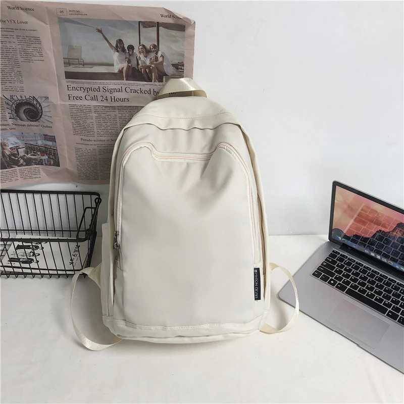 deanwangkt  Schoolbag Men's Ins Korean Harajuku Ulzzang Women's High School and College Student Versatile Large Capacity Travel Backpack Backpack - Deanwangkt