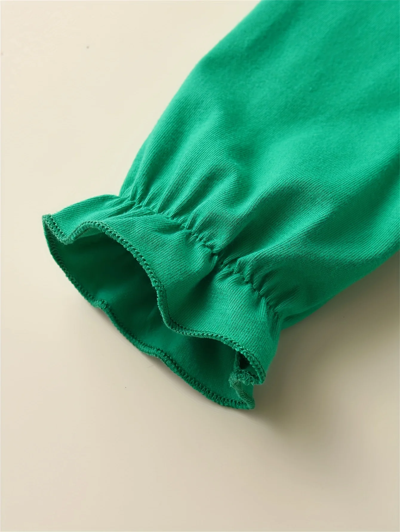 2pcs Girl's Santa Patched Outfit, Peplum Top & Polka Dots Pattern Flared Pants Set, Toddler Kid's Outdoor Clothes For Spring Fall - Deanwangkt