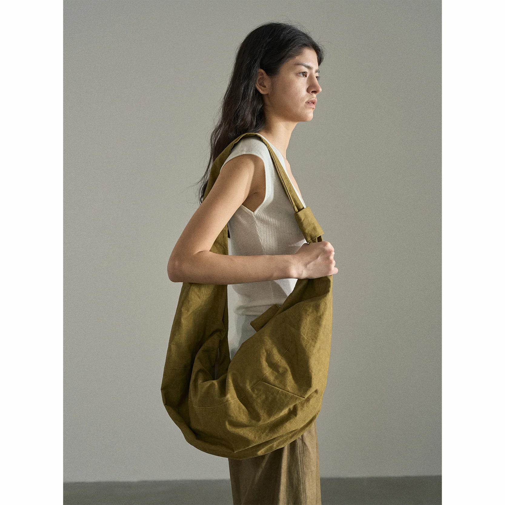 [Meeting Table] Single Shoulder Crossbody Can Be Praised Bag Cotton Temperament Daily Commuter's All-Matching Large Capacity Bag Female M6330 - Deanwangkt