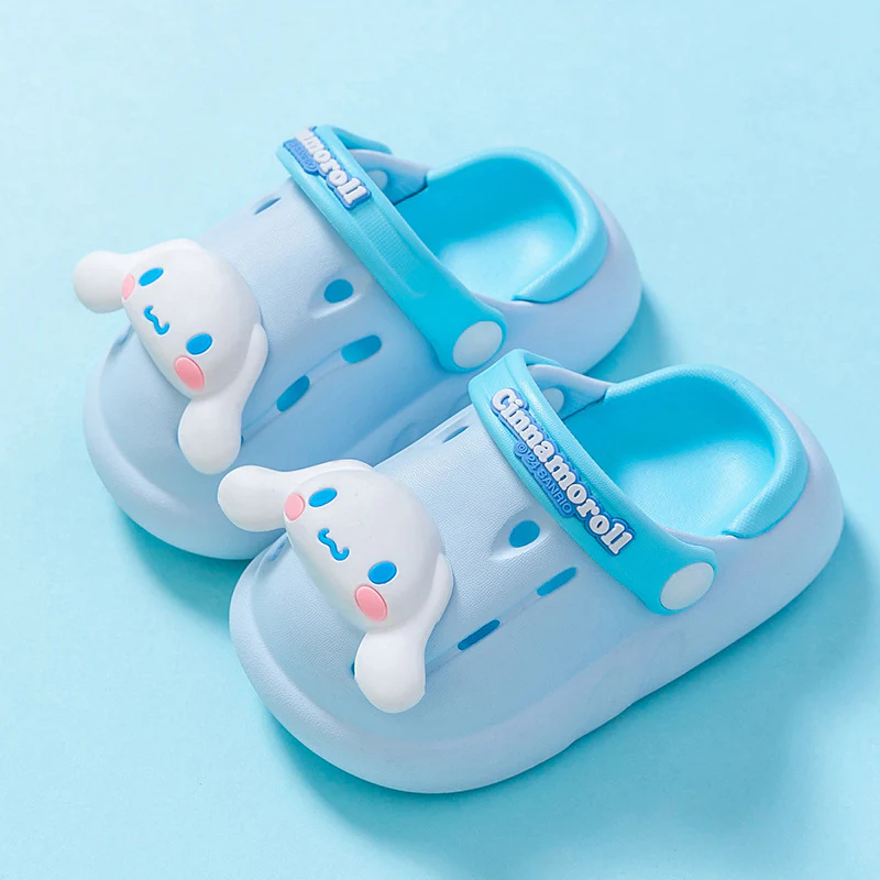 DEANWANGKT Sanrio Clow M Cartoon Children's Eva Hole Shoes Boys Closed-Toe Slippers Non-Slip Melody Girls' Sandals - Deanwangkt