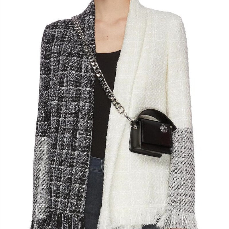 deanwangkt - Luxury Women Totes ins hot style thick metal chain shoulder bag bike wallet mini bag coin purse Fashion chest pack Strap Clutch - Deanwangkt