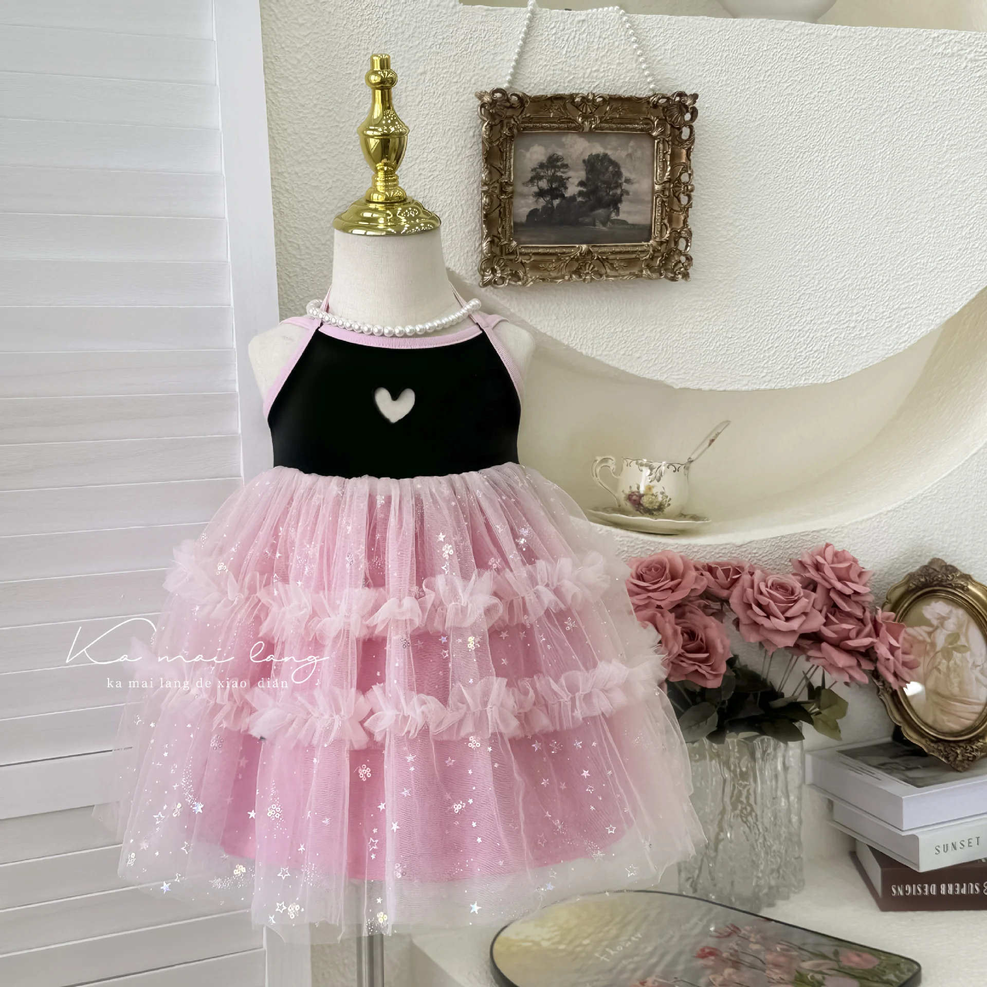 Girl's Dress 2025 Summer New Korean Style Baby Girl's Fashionable Children's Braces Skirt Princess Dress - Deanwangkt