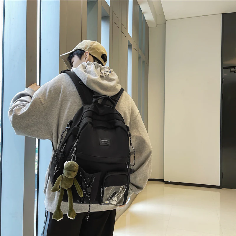 Love Sea Backpack  New Middle School Student Lightweight Women's Schoolbag Female Fashion Simple Large-Capacity Backpack - Deanwangkt