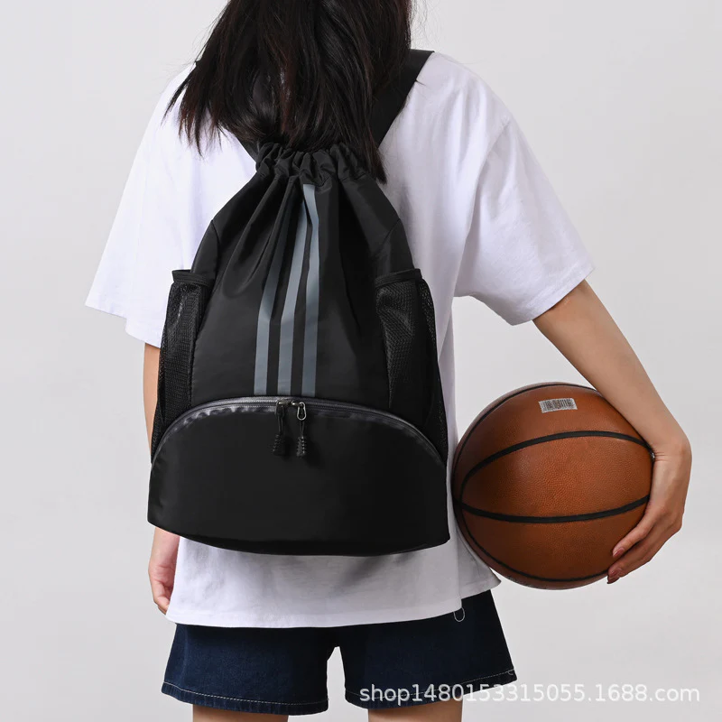 deanwangkt Large Capacity Drawstring Basketball Bag Fashion Simple Men's and Women's Sports Convenient Travel Backpack Wholesale - Deanwangkt