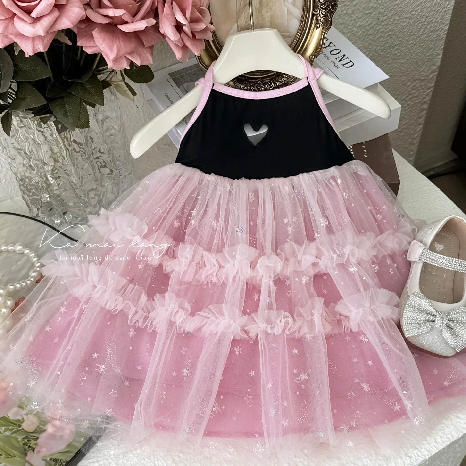 Girl's Dress 2025 Summer New Korean Style Baby Girl's Fashionable Children's Braces Skirt Princess Dress - Deanwangkt