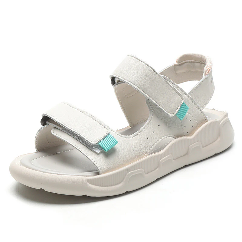 DEANWANGKT  Sandals Women's Flat Shoes  New Wanwan Lei Style Gentle Shoes Sports Style Roman Sandals Ins Fashion with Skirt - Deanwangkt
