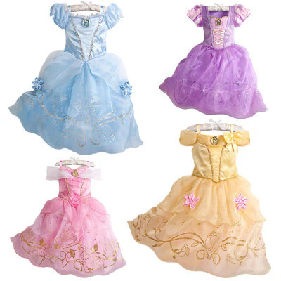 Foreign Trade European and American Girls Dress Princess Dress Dress Frozen Dress Cinderella Dress One Piece Dropshipping - Deanwangkt