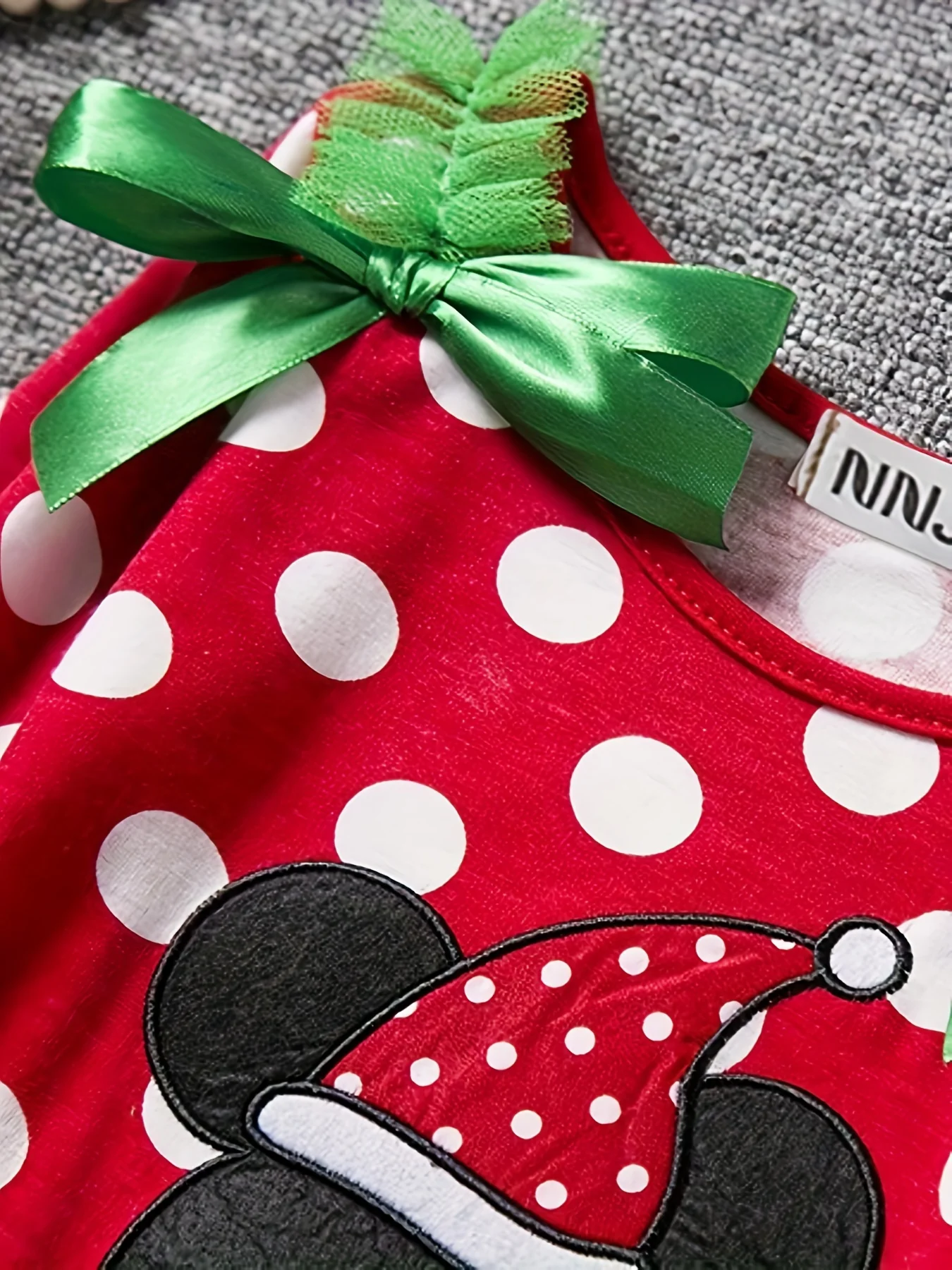 Christmas Baby Girls Long Sleeve Dress, Cute Cartoon Print Multi-layer Mesh Puffy Princess Dress, Girls Holiday Party Performance Dress - Deanwangkt