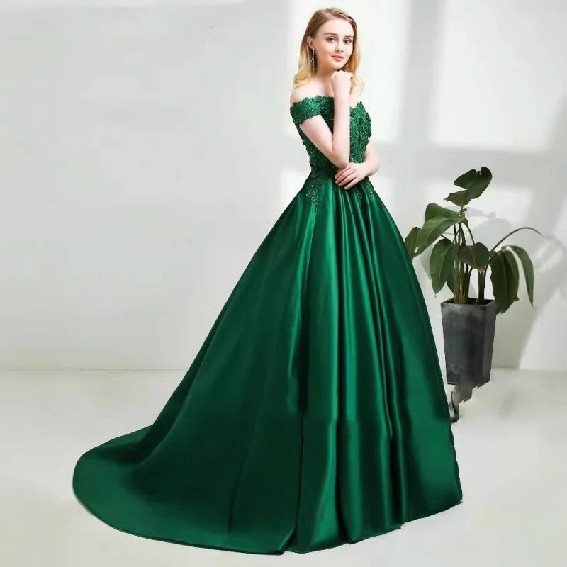 2025Express wish new applique beaded prom dress prom student art exam dress - Deanwangkt