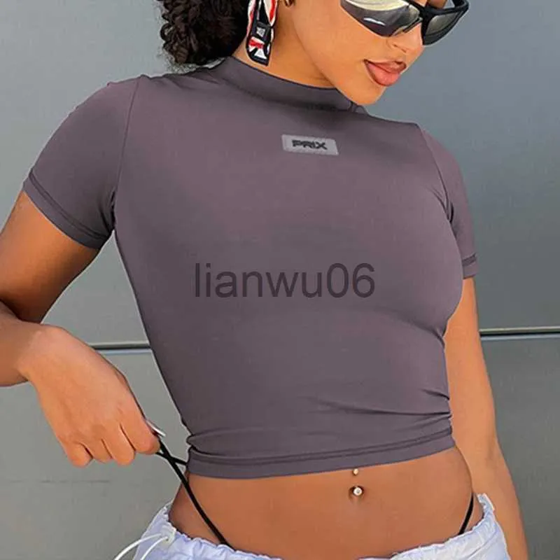 Women's Blouses Shirts Women Top T Shirt Women Summer O Neck Base Tees Streetwear Slim Casual Y2K Casual Female Skims Long Sleeve TShirts J230802 - Deanwangkt