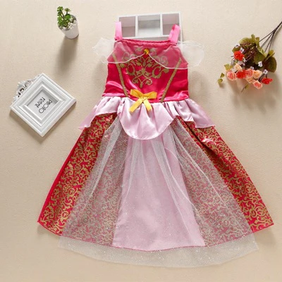 Summer Children Shirt  Girls Dress Frozen Princess Dress Sleeping Beauty Cinderella Snow White Skirt - Deanwangkt
