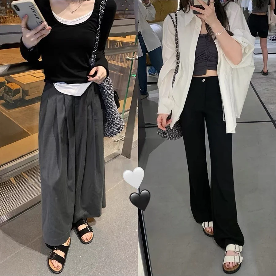 DEANWANGKT  Genuine Leather Version!  New Slippers Women's Summer Outdoor All-Matching Flat Boken Women's Shoes Casual Beach Women's Shoes - Deanwangkt