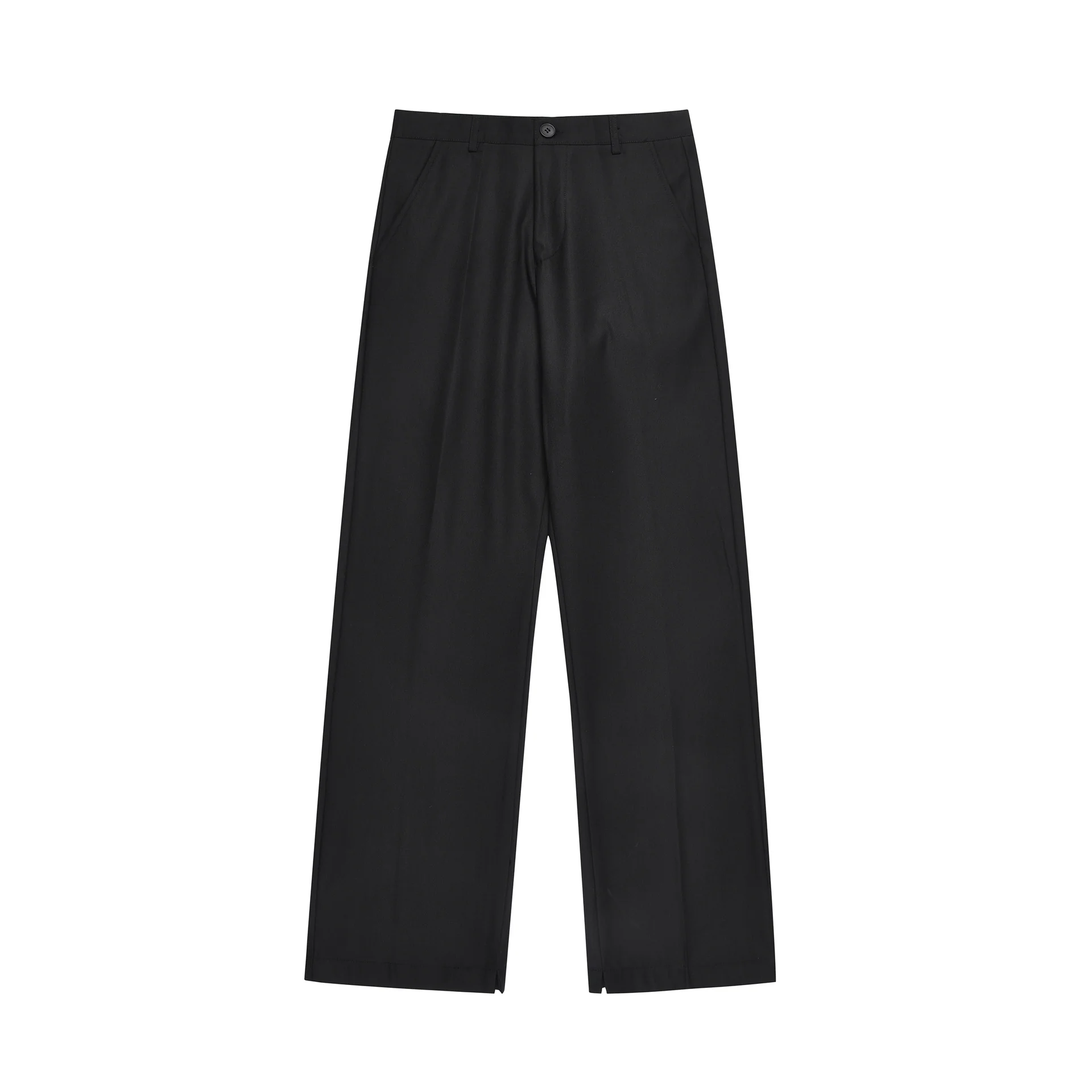 C679-popular Spring 2025n basic micro-pull thin trendy brand high-end trousers men's and women's casual trousers - Deanwangkt