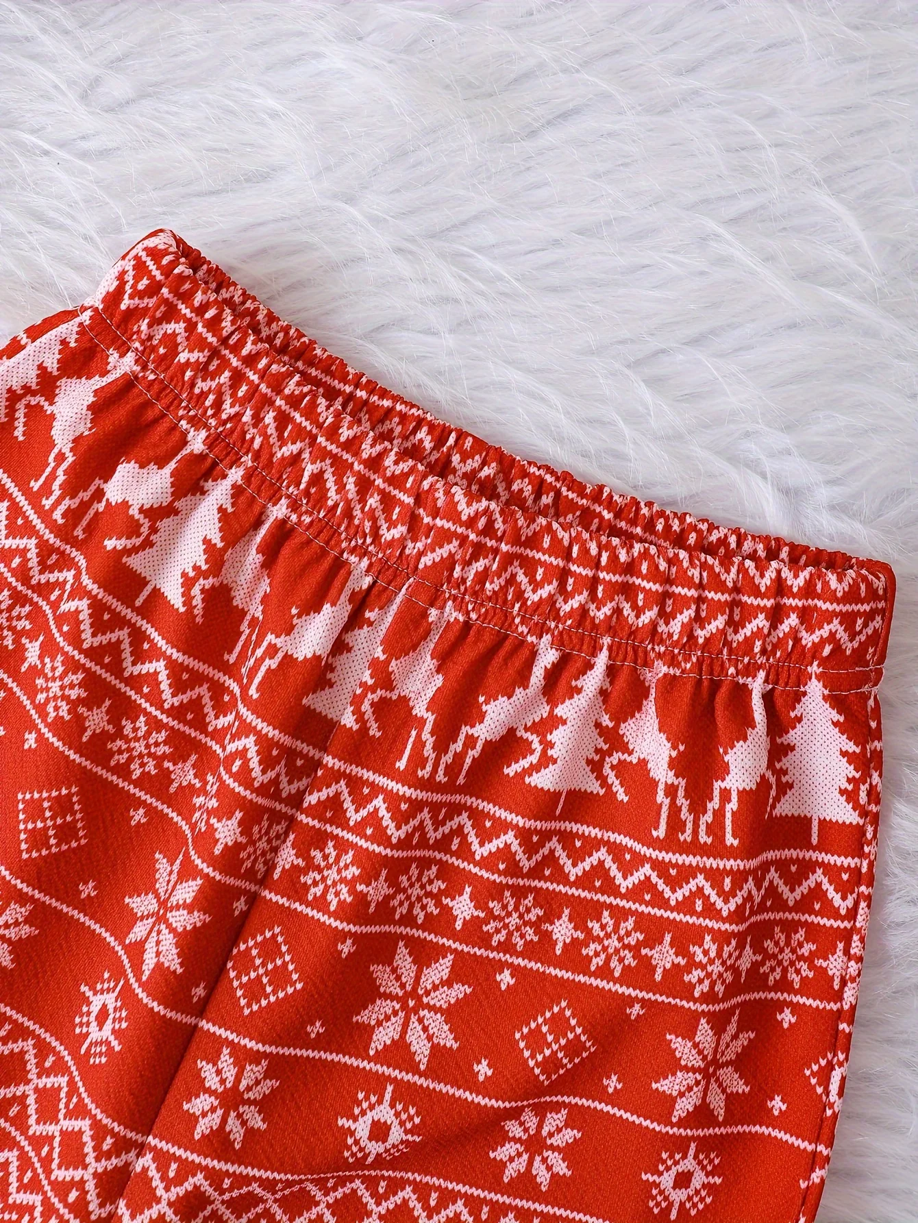 3pcs Set Plush Hooded Jacket + Tank Top + Pants Trendy & Warm Christmas Sets for Girls Kids Gift, Outdoor Casual Activities - Deanwangkt