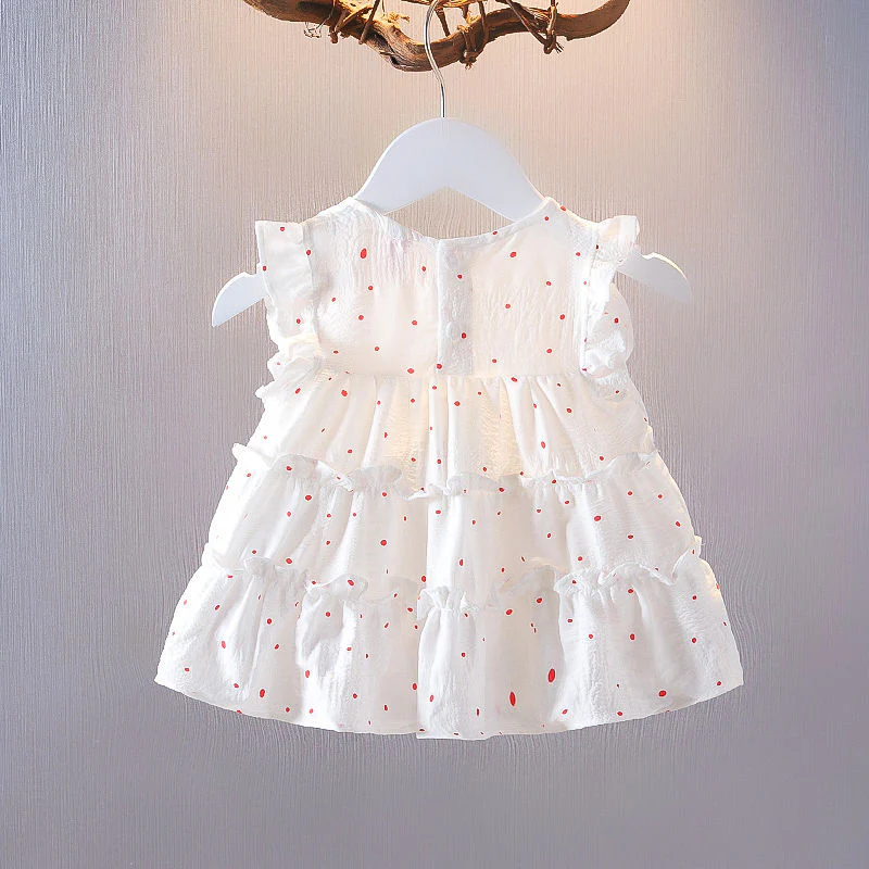 Girls Summer Dress Fashionable Korean Style Baby Girl Summer Dress Baby Princess Dress Children Children Halter Skirt - Deanwangkt