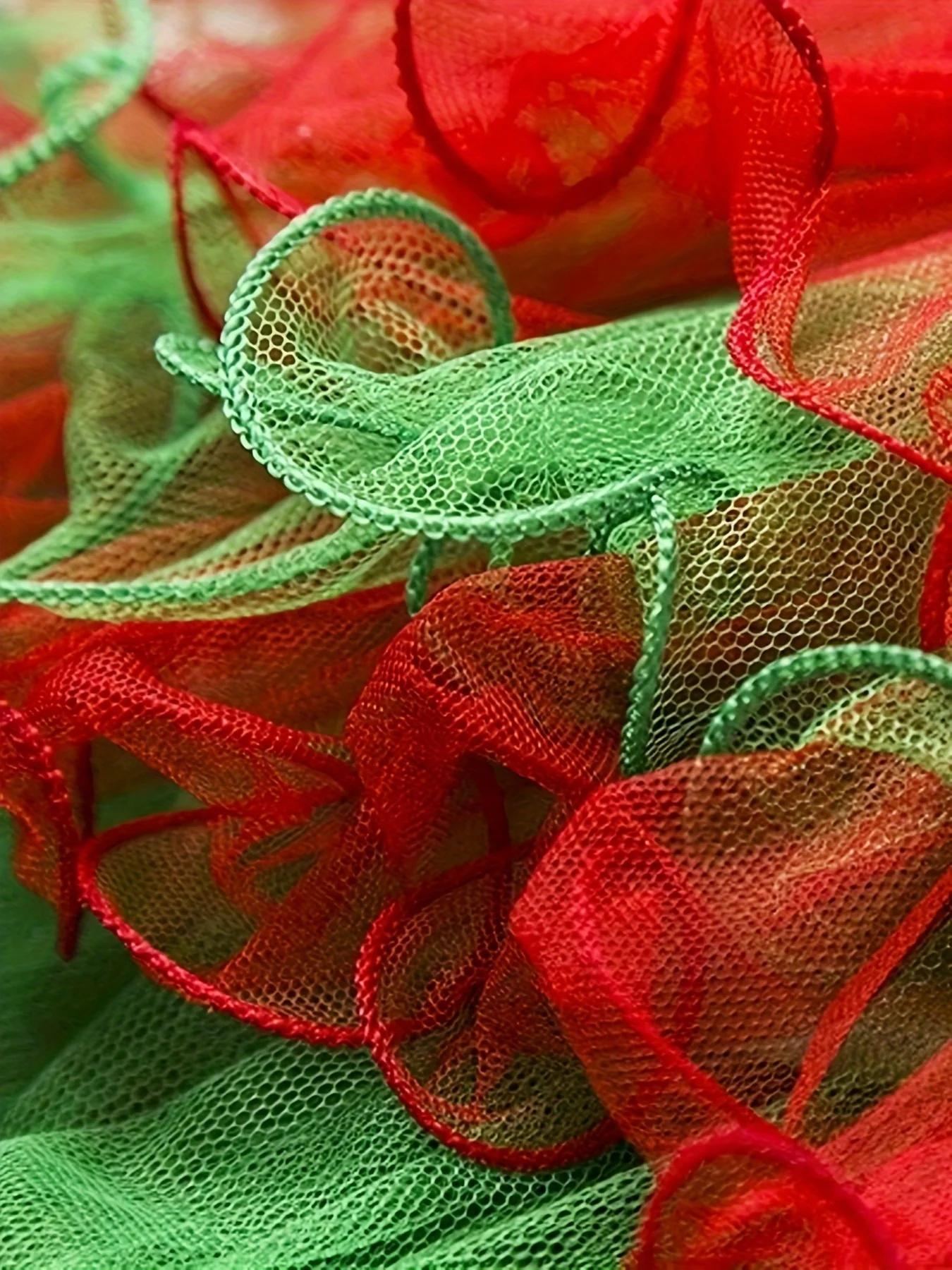 Christmas Baby Girls Long Sleeve Dress, Cute Cartoon Print Multi-layer Mesh Puffy Princess Dress, Girls Holiday Party Performance Dress - Deanwangkt