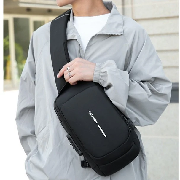 deanwangkt  Men's Chest Bag Photography Bag Anti-Theft  New Large Capacity Motorcycle Bag Fashion Business Shoulder Messenger Bag Foreign Trade - Deanwangkt