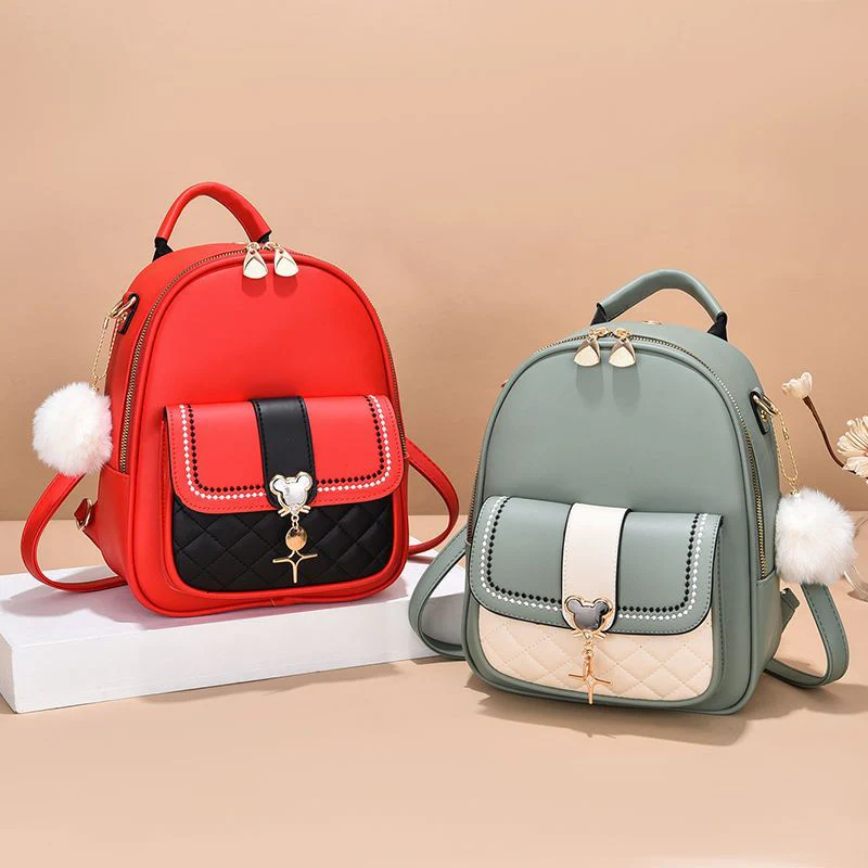 Women's Bag  New Fashion Shoulder Crossbody Multi-Purpose Soft Leather Women's Bag Large Capacity Backpack School Bag - Deanwangkt