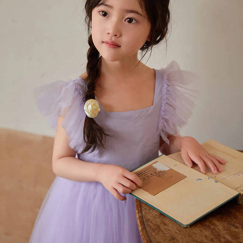 Summer Cross-Border Children's Clothing  Girls' Sleeveless One-Piece Dress Thin Bow Princess Dress Tulle Skirt Dress - Deanwangkt