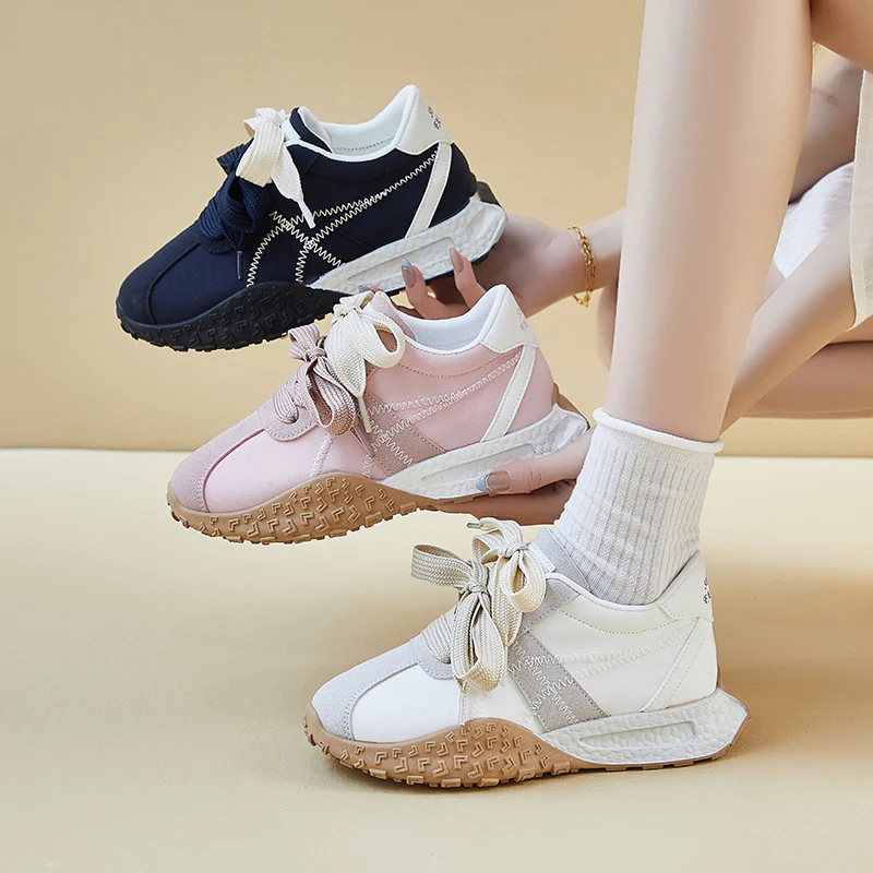 2025 ins Korean version of Forrest Gump shoes women's tide  spring new height increase student running sports leisure street shot RD4319 - Deanwangkt