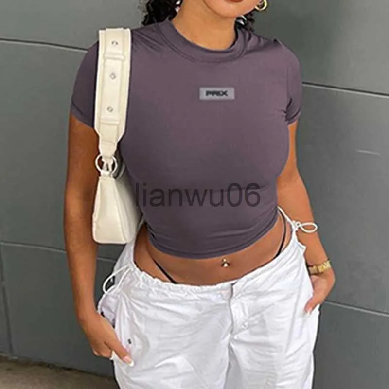 Women's Blouses Shirts Women Top T Shirt Women Summer O Neck Base Tees Streetwear Slim Casual Y2K Casual Female Skims Long Sleeve TShirts J230802 - Deanwangkt