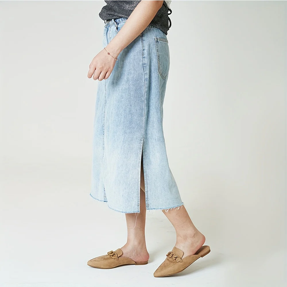 Womens Synchoiss Mules - Pillow-Soft Comfort, Closed Pointed Toe, Backless Design - Slip-On Work Shoes for Stylish Office Wear - Deanwangkt